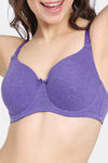 Rosaline Padded Wired 3/4th Coverage T-Shirt Bra - Prism Violet — thumbnail 4
